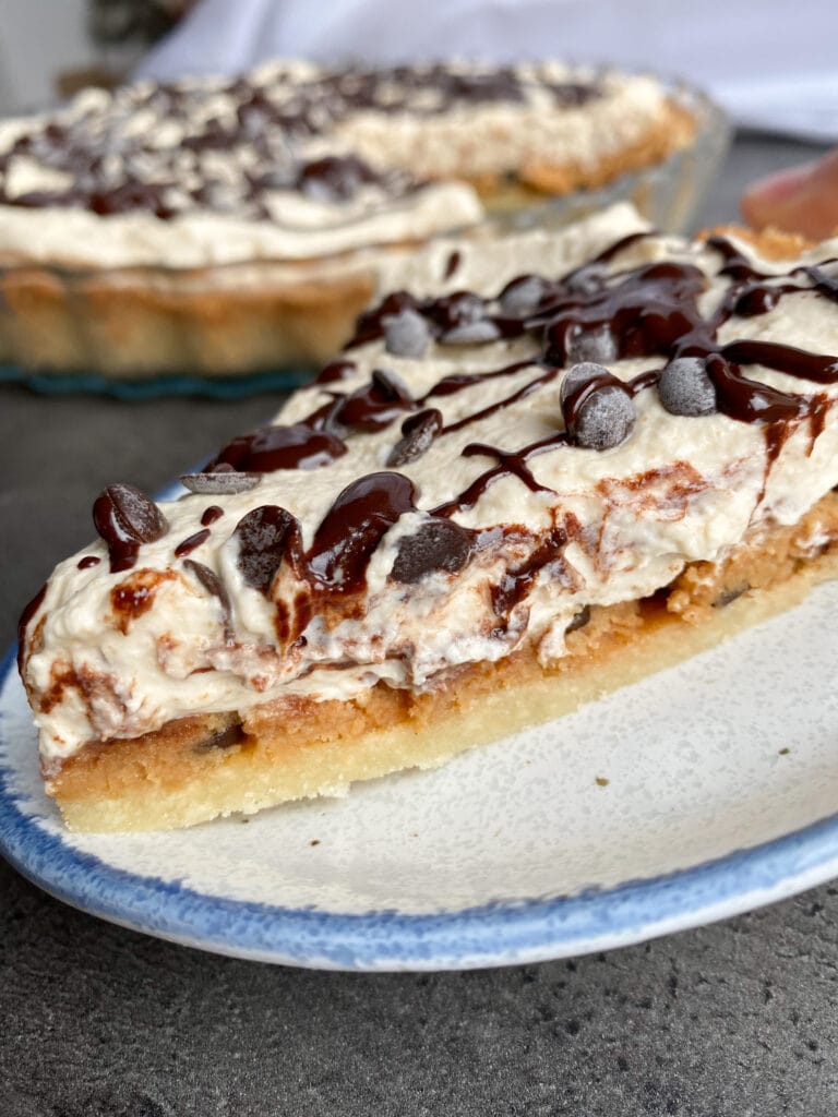 Picture of low carb peanut butter cookie dough pie