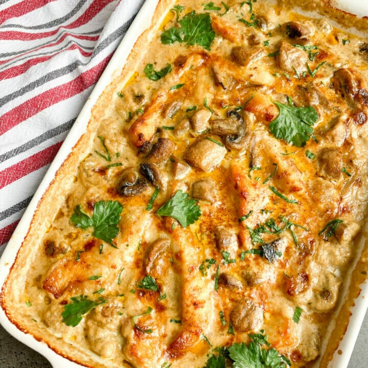 Keto creamy chicken casserole