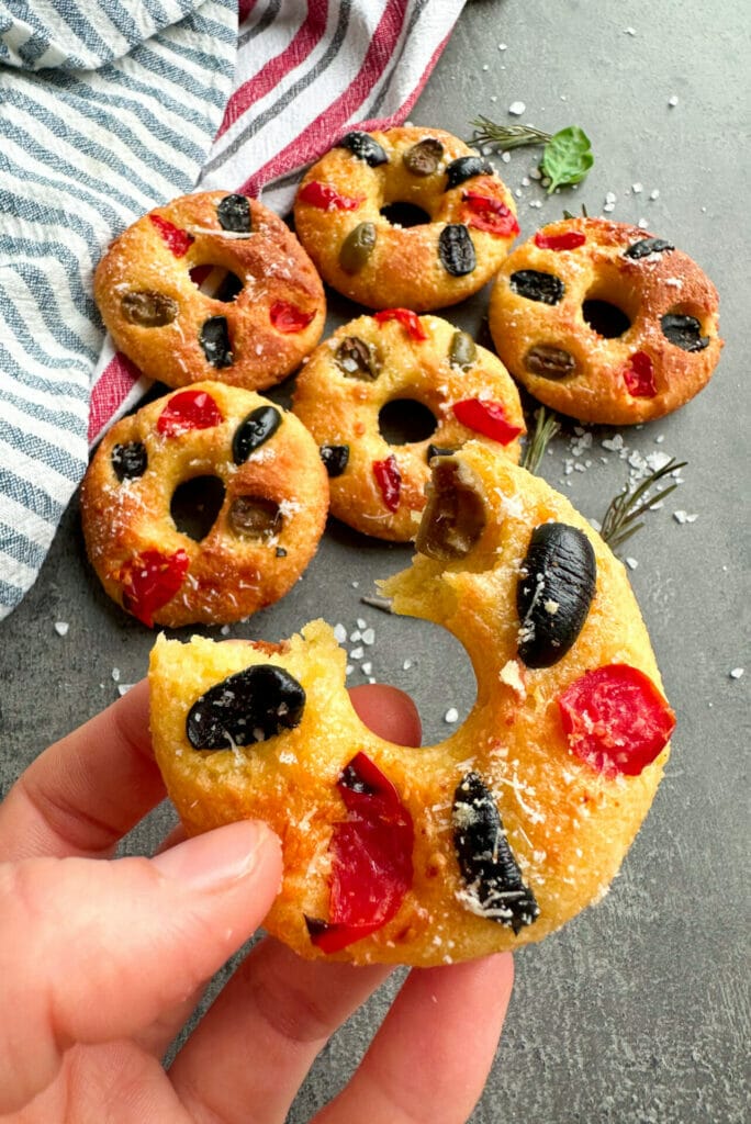 Keto Italian pizza donuts